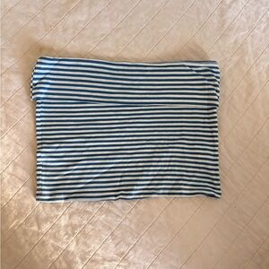 American Eagle Outfitters Blue and White Striped Tube Top